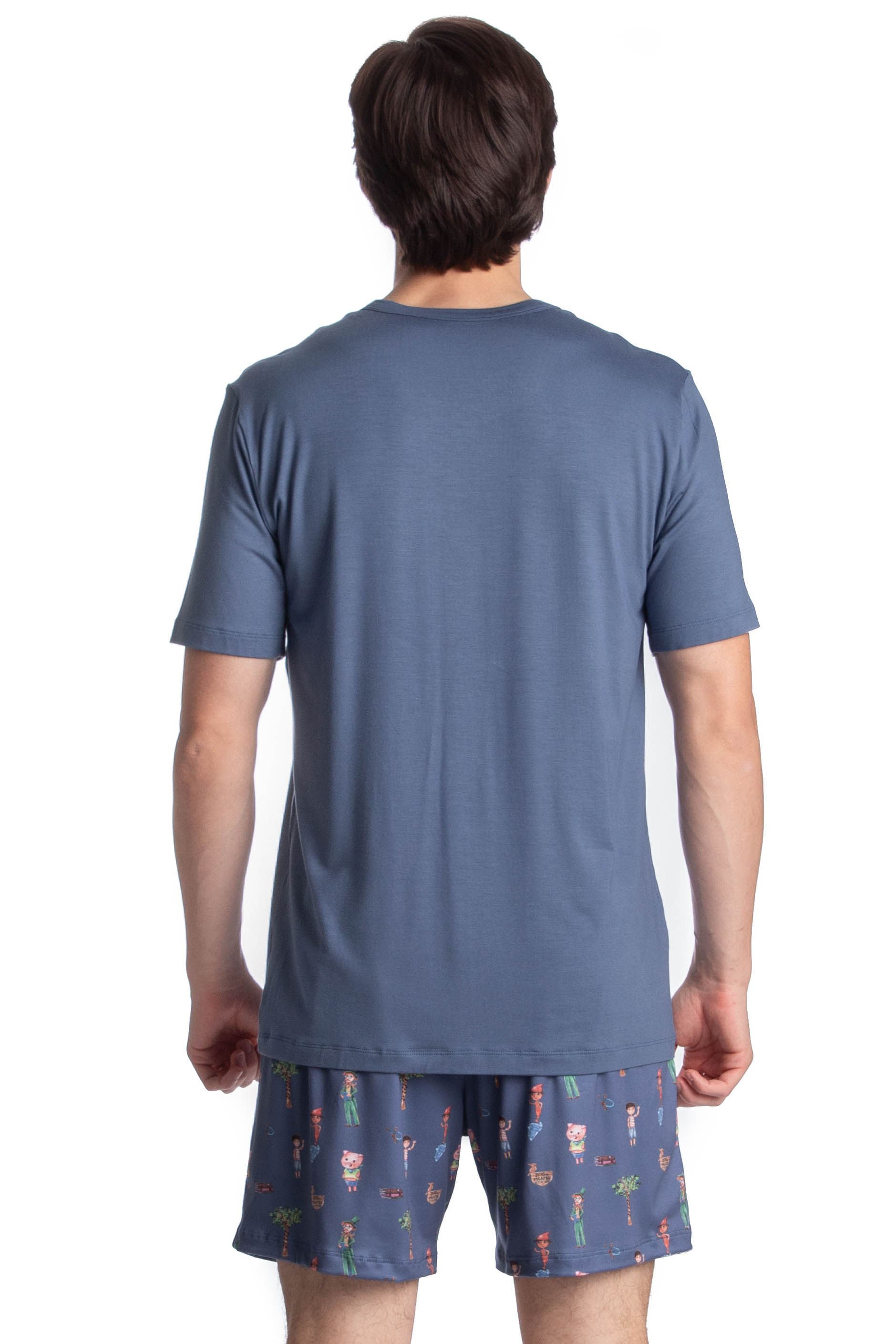 Pijama Masculino Curto Sítio Do Picapau Amarelo - Imagem 2 - Mobile