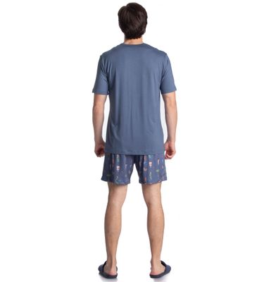 Pijama Masculino Curto Sítio Do Picapau Amarelo - Imagem 4 - Mobile