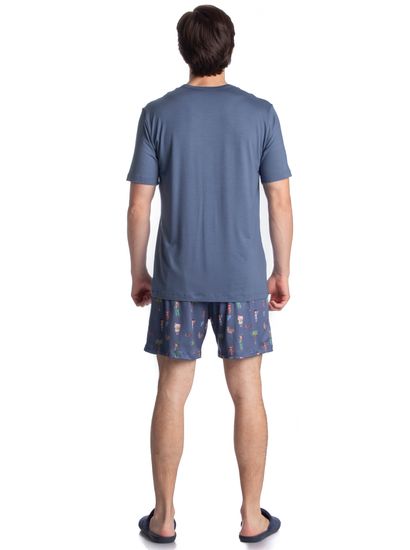 Pijama Masculino Curto Sítio Do Picapau Amarelo - Imagem 4 - Desktop