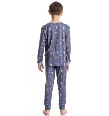 Pijama Masculino Infantil Longo Sítio Do Picapau Amarelo - Imagem 2 - Mobile