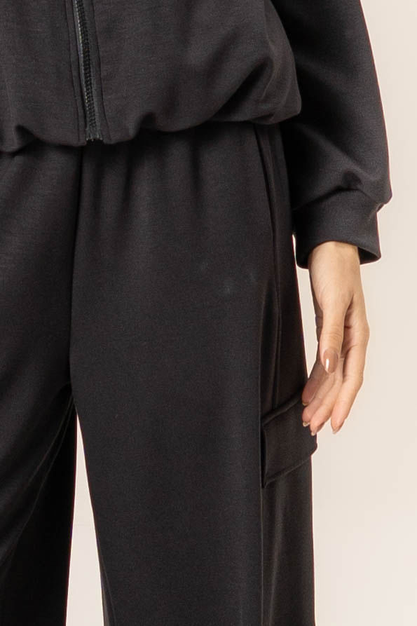 Calça Feminina Cargo Modal Duo Boxy - Imagem 5 - Mobile