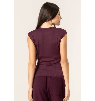 Blusa Canelada Modal Mini Manga Iconic - Imagem 2 - Mobile