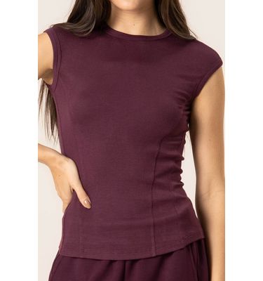Blusa Canelada Modal Mini Manga Iconic - Imagem 5 - Mobile