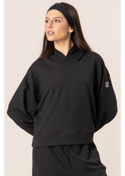 Moletom Com Capuz Iconic Preto - Imagem 1