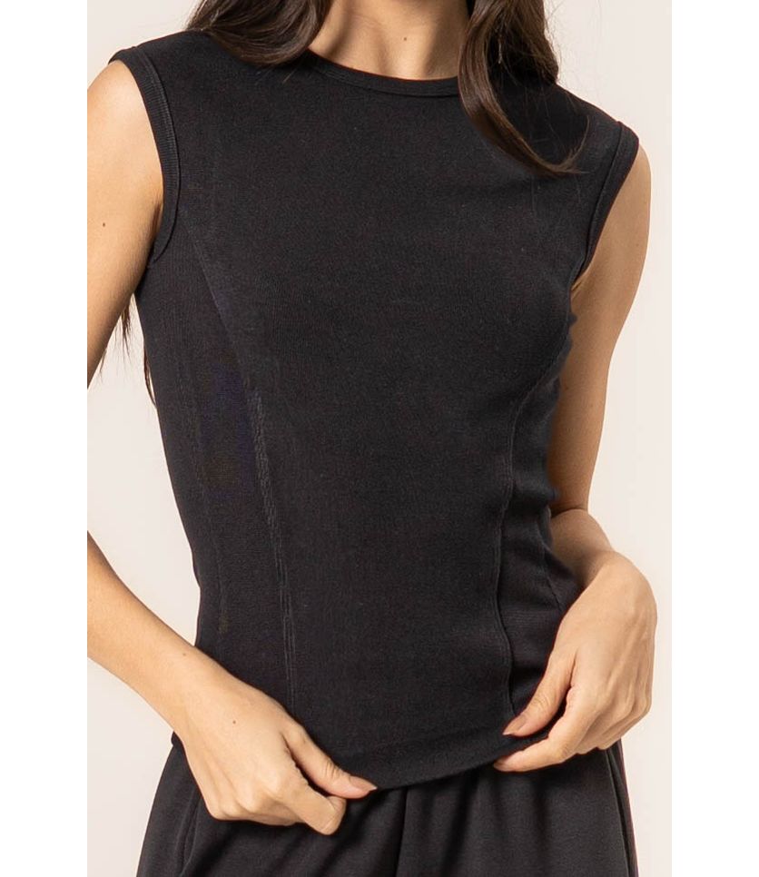 Blusa Canelada Mini Manga Boxy - Imagem 5 - Desktop