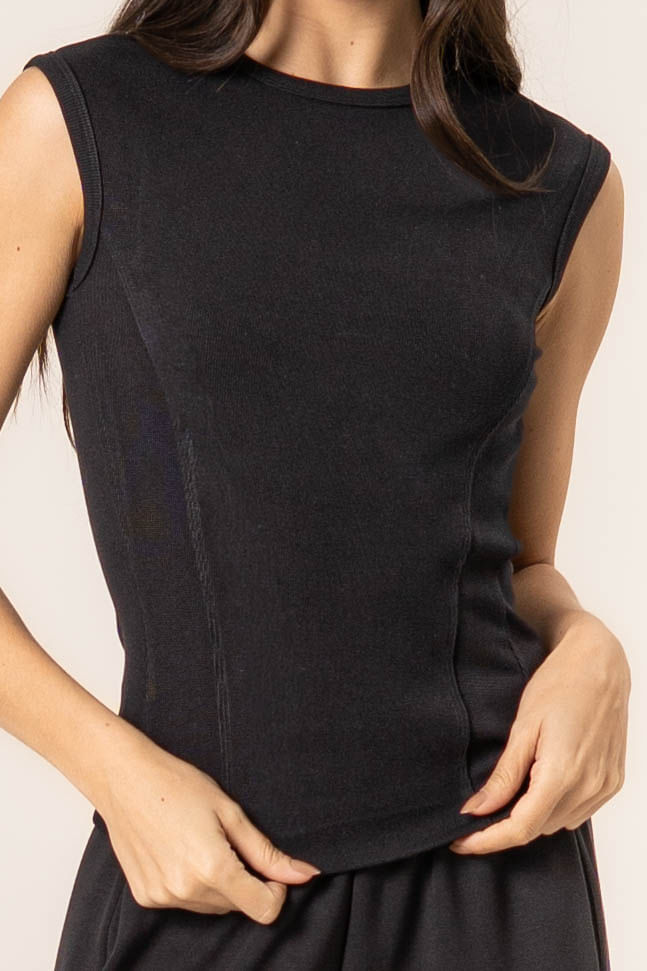 Blusa Canelada Mini Manga Boxy - Imagem 5 - Mobile