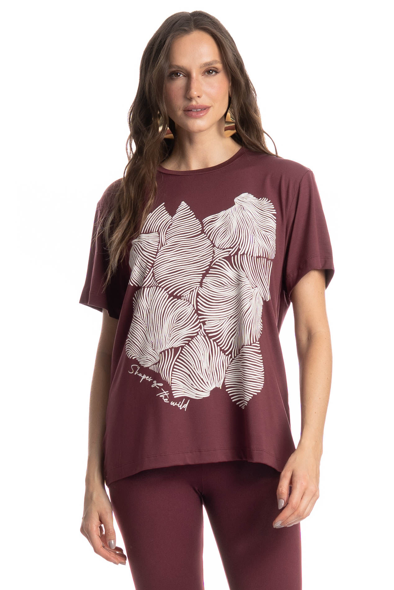 Camiseta Feminina Merlot - Imagem 1 - Mobile