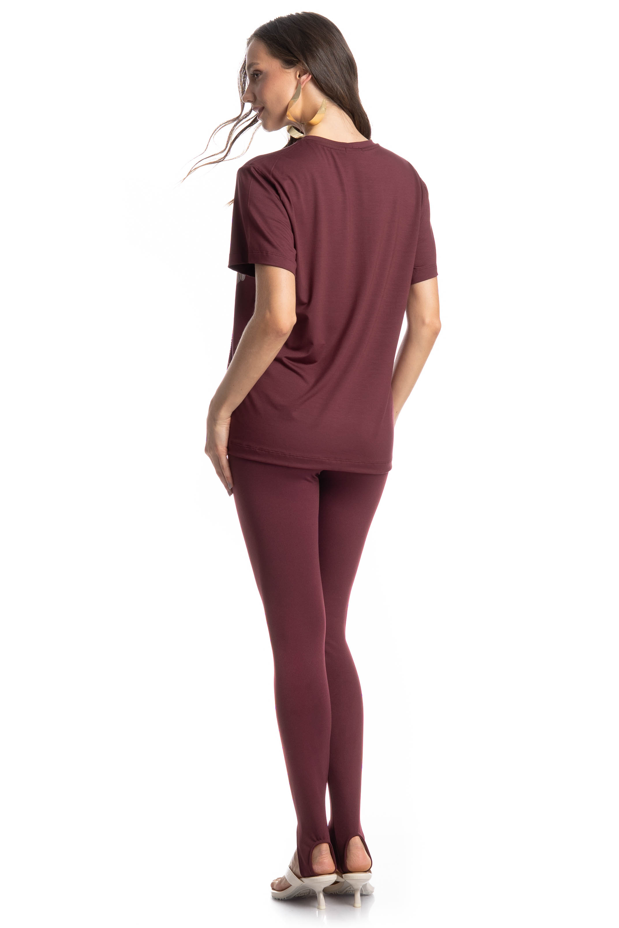 Camiseta Feminina Merlot - Imagem 4 - Mobile