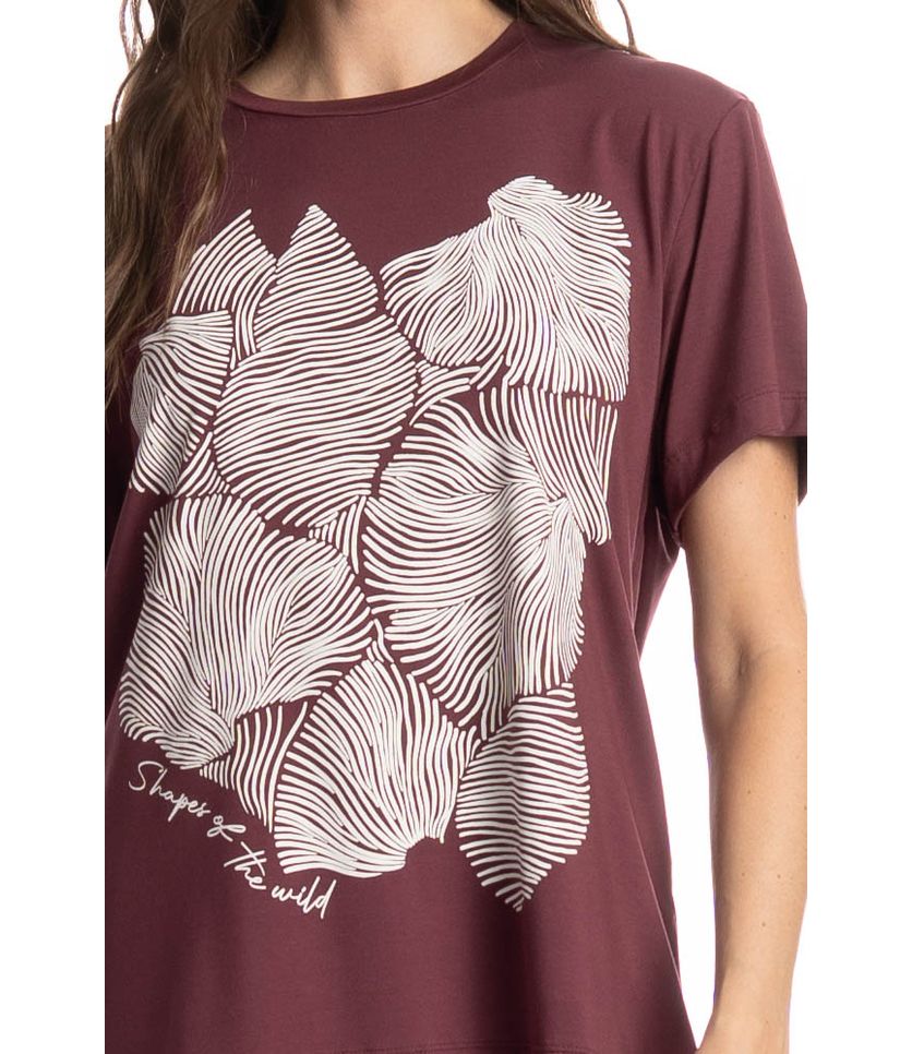 Camiseta Feminina Merlot - Imagem 5 - Desktop