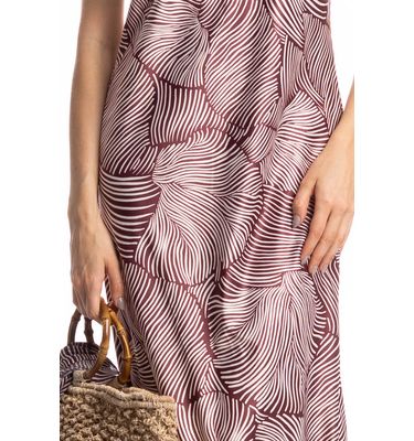 Vestido De Alcinha Cetim Merlot - Imagem 5 - Mobile
