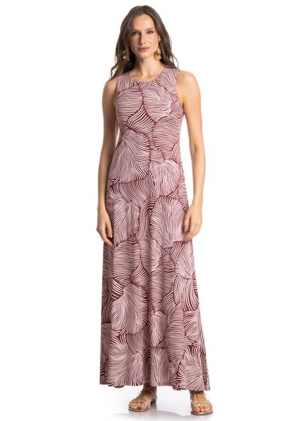 Vestido Regata Merlot Vinho - Imagem 1
