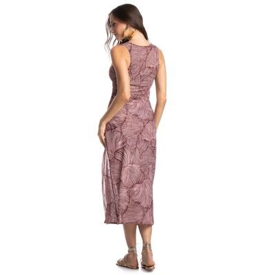 Vestido Tule Franzido Merlot - Imagem 2 - Mobile