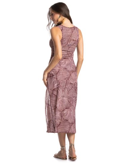 Vestido Tule Franzido Merlot - Imagem 2 - Desktop