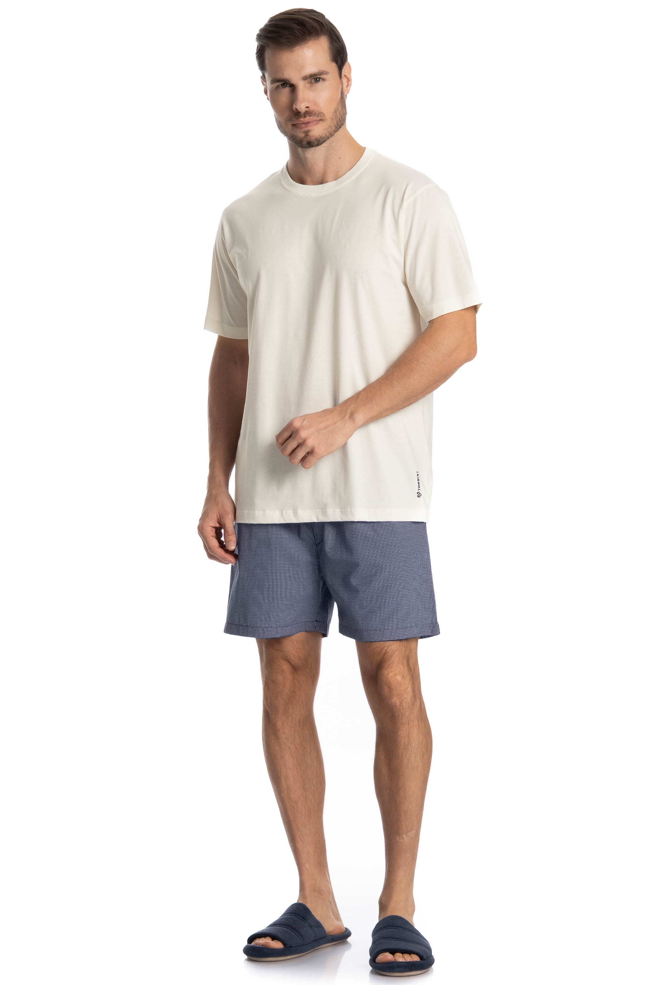 Pijama Masculino Curto Lorenzo - Imagem 3 - Mobile