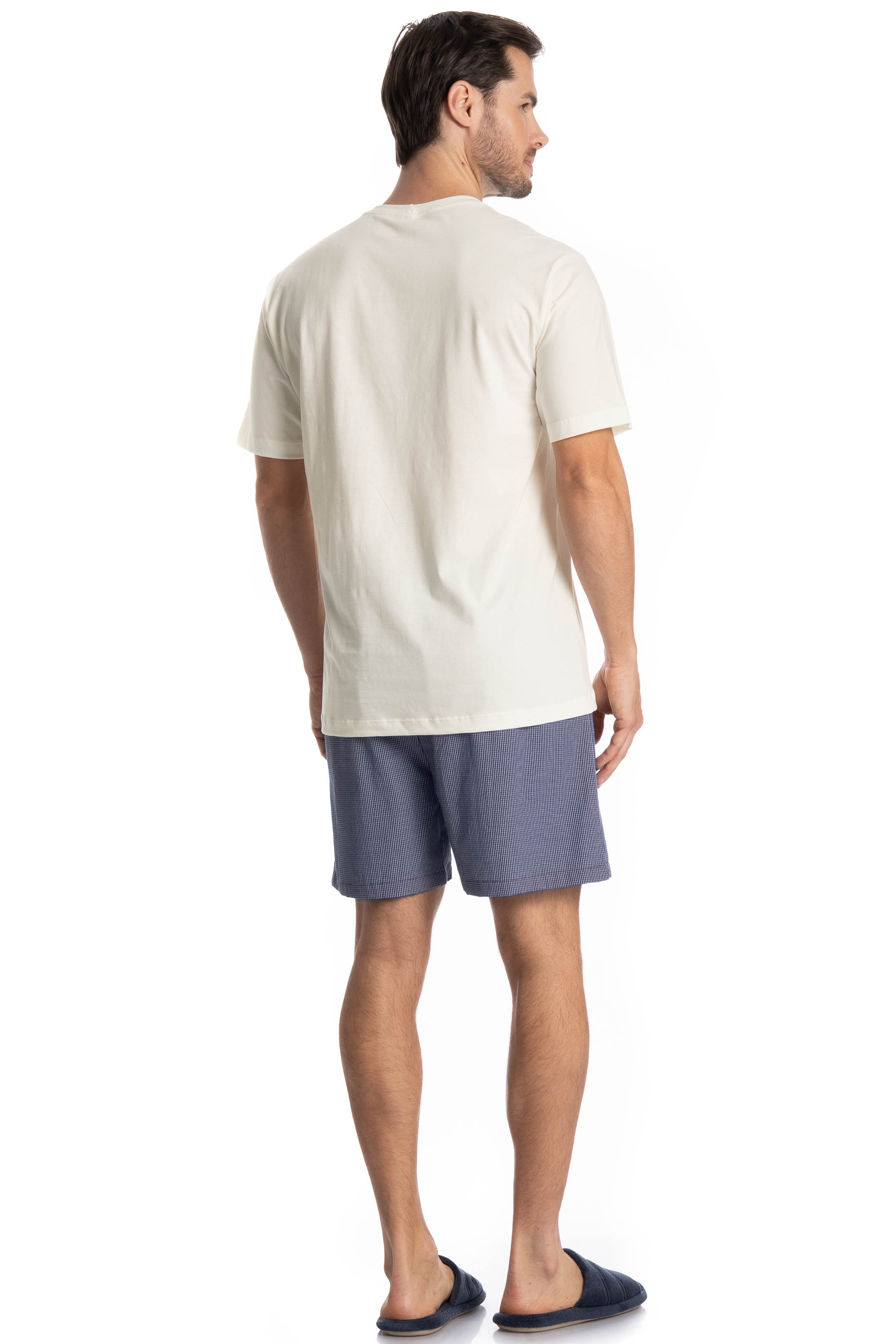 Pijama Masculino Curto Lorenzo - Imagem 4 - Mobile
