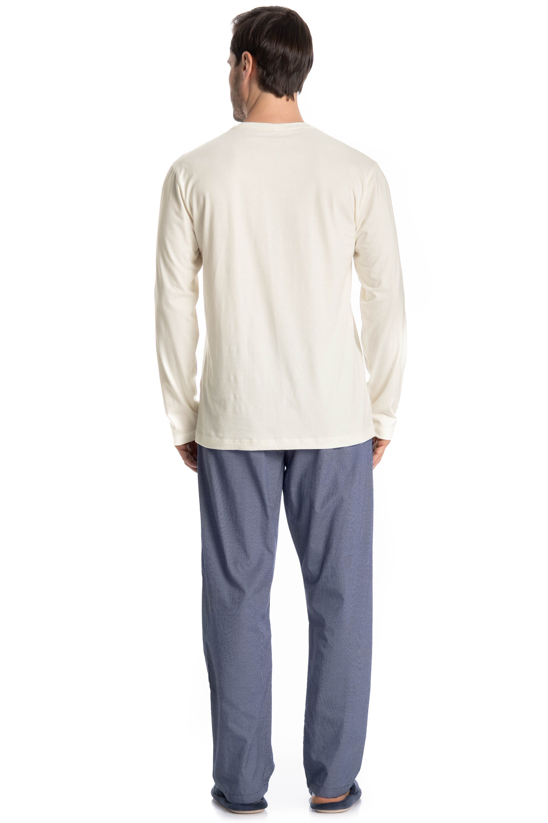 Pijama Masculino Longo Lorenzo Azul-marinho - Imagem 2