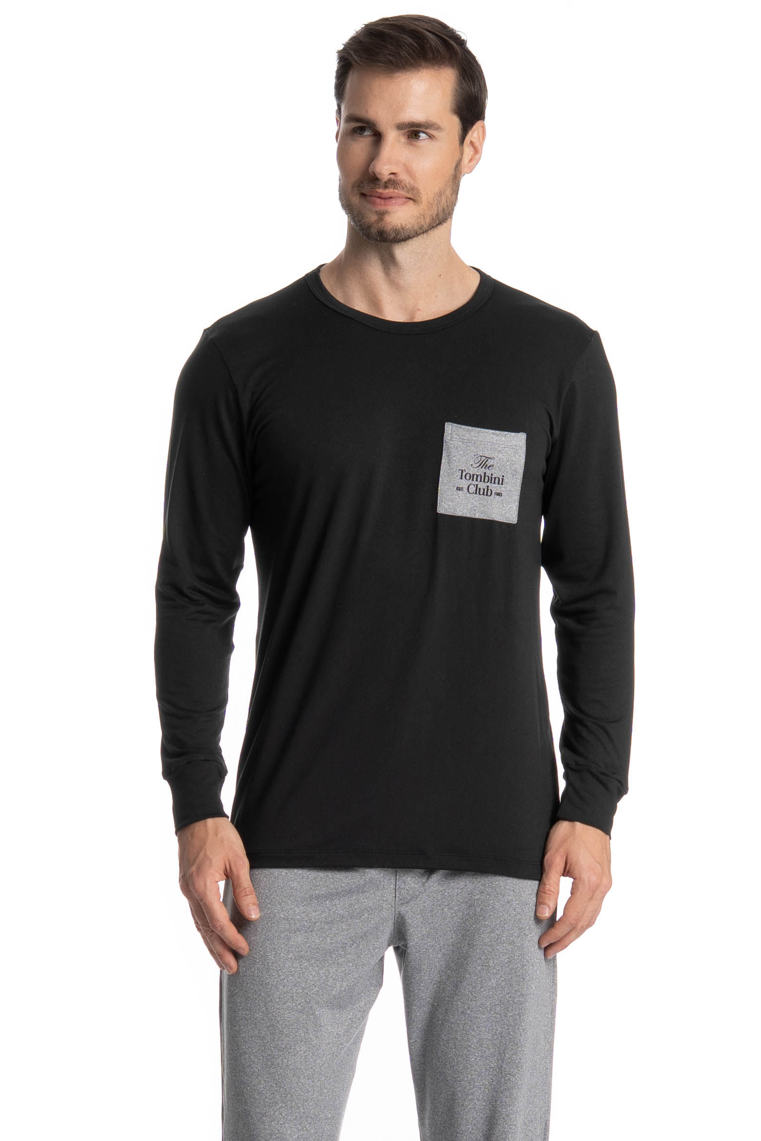 Pijama Masculino Longo Caio - Imagem 3 - Mobile