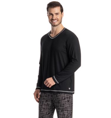 Pijama Masculino Longo Arthur - Imagem 3 - Mobile