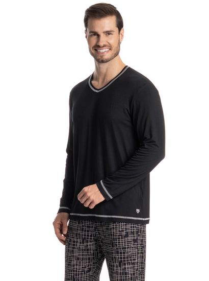 Pijama Masculino Longo Arthur - Imagem 3 - Desktop