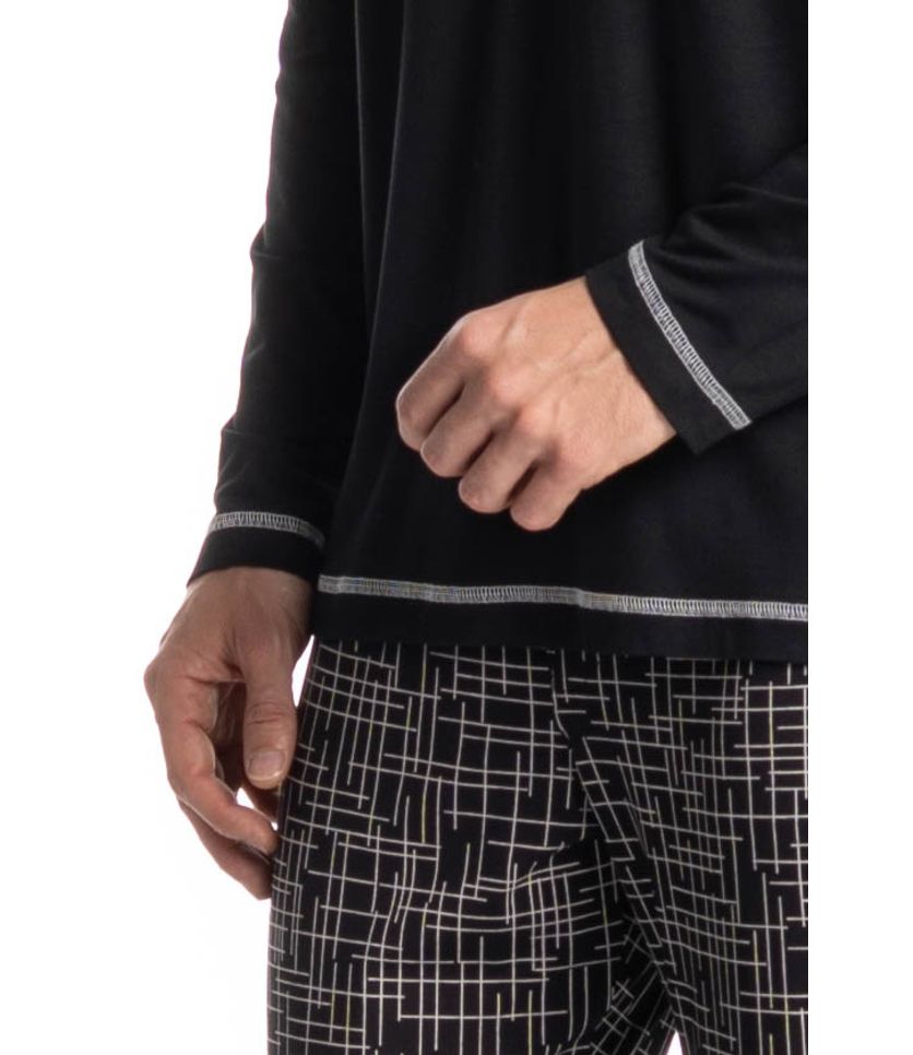 Pijama Masculino Longo Arthur - Imagem 5 - Desktop
