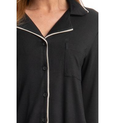 Pijama Feminino Longo Americano Carolina - Imagem 5 - Mobile