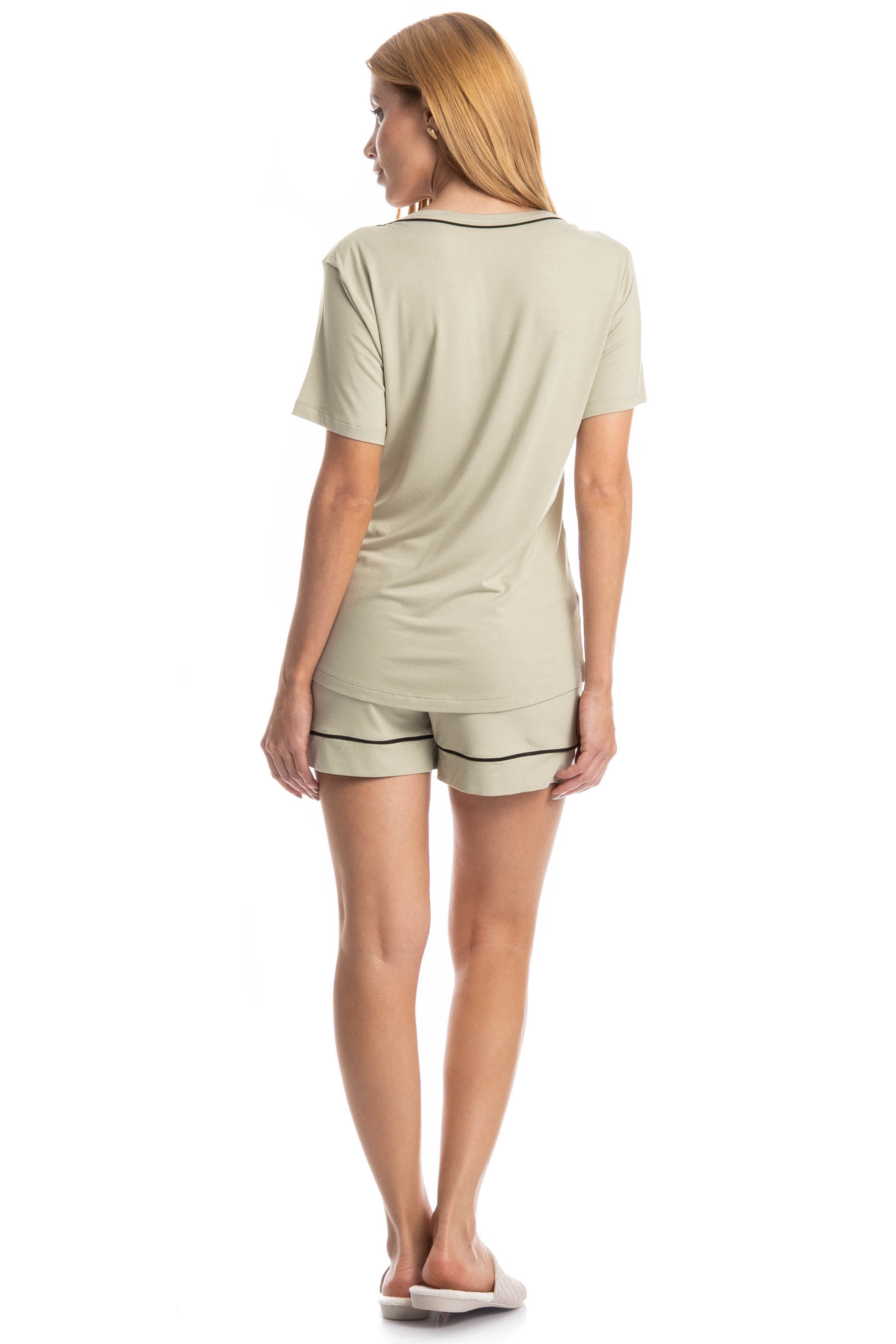 Pijama Feminino Curto Carolina - Imagem 4 - Mobile