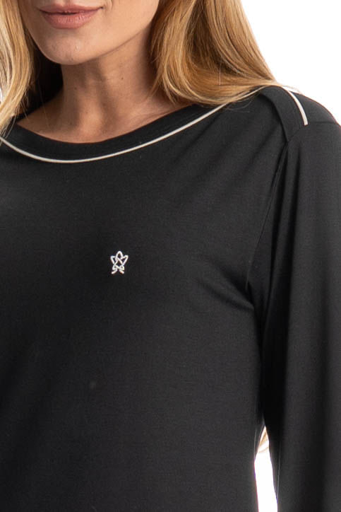 Pijama Feminino Longo Carolina - Imagem 5 - Mobile