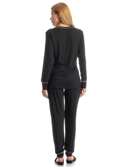 Pijama Feminino Longo Carolina - Imagem 2 - Desktop