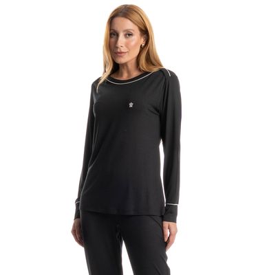 Pijama Feminino Longo Carolina - Imagem 3 - Mobile