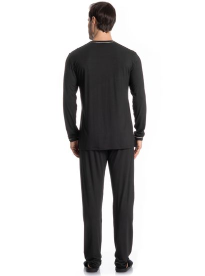 Pijama Masculino Longo Carlos - Imagem 2 - Desktop