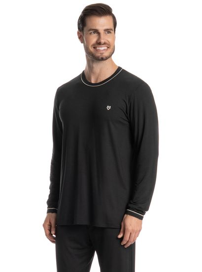 Pijama Masculino Longo Carlos - Imagem 3 - Desktop