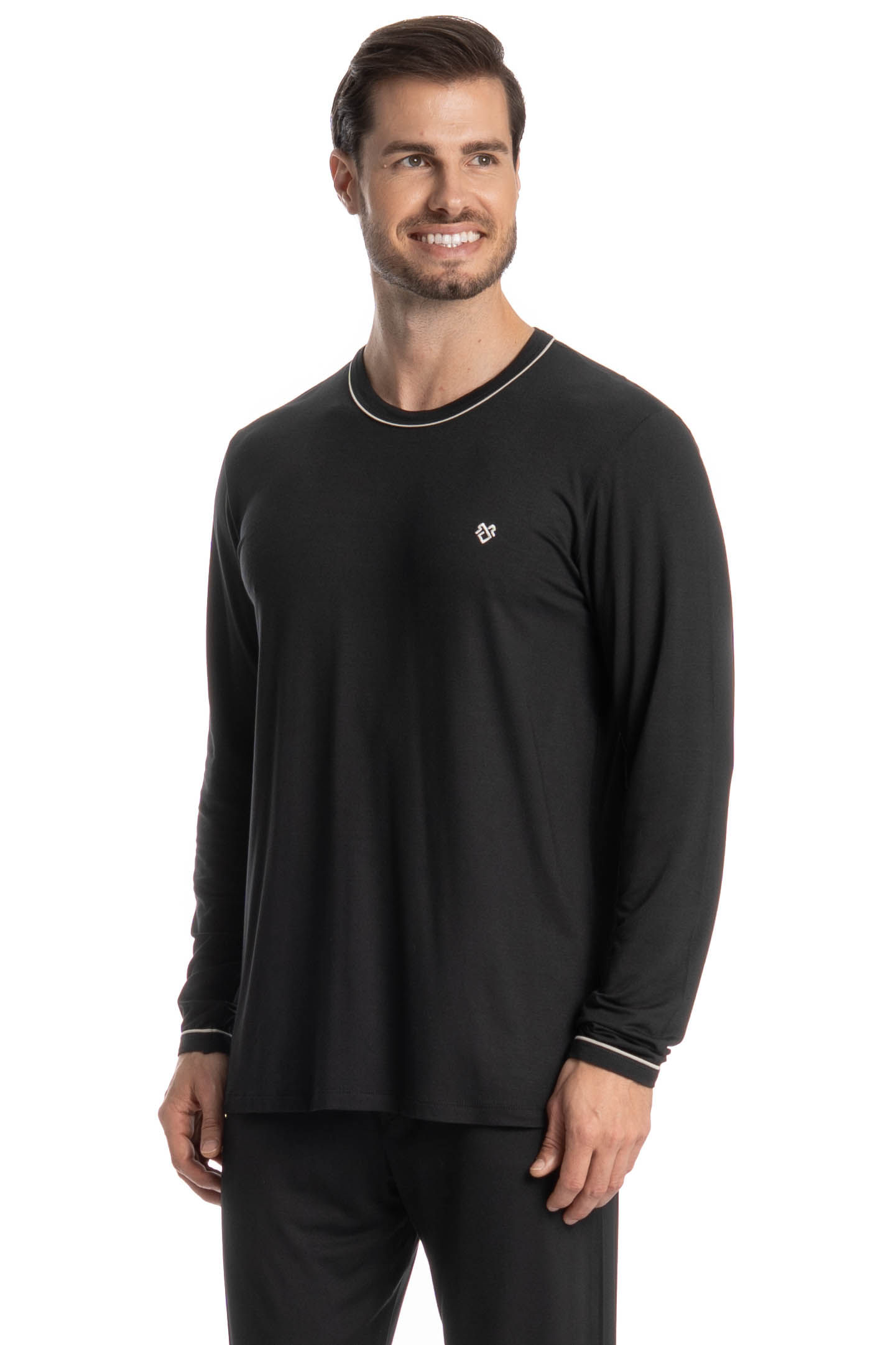 Pijama Masculino Longo Carlos - Imagem 3 - Mobile