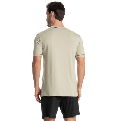 Pijama Masculino Curto Carlos - Imagem 2 - Mobile