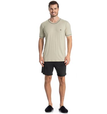 Pijama Masculino Curto Carlos - Imagem 3 - Mobile