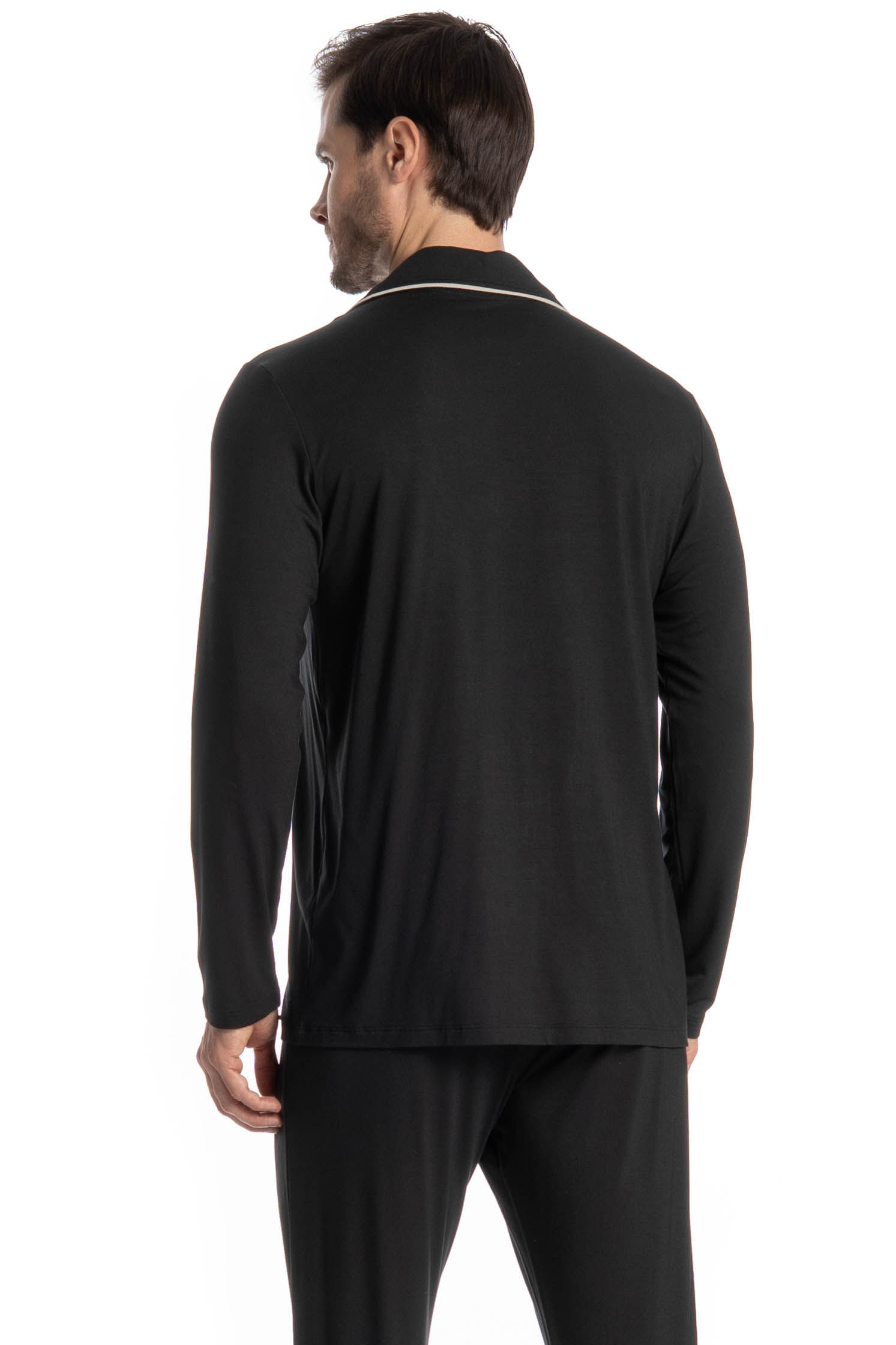 Pijama Masculino Longo Americano Carlos - Imagem 4 - Mobile