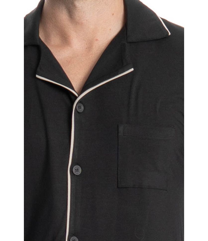 Pijama Masculino Longo Americano Carlos - Imagem 5 - Desktop