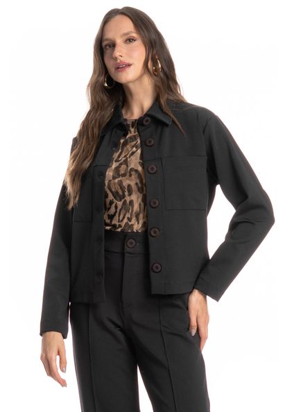 Camisa Feminina Daniela Preto - Imagem 1