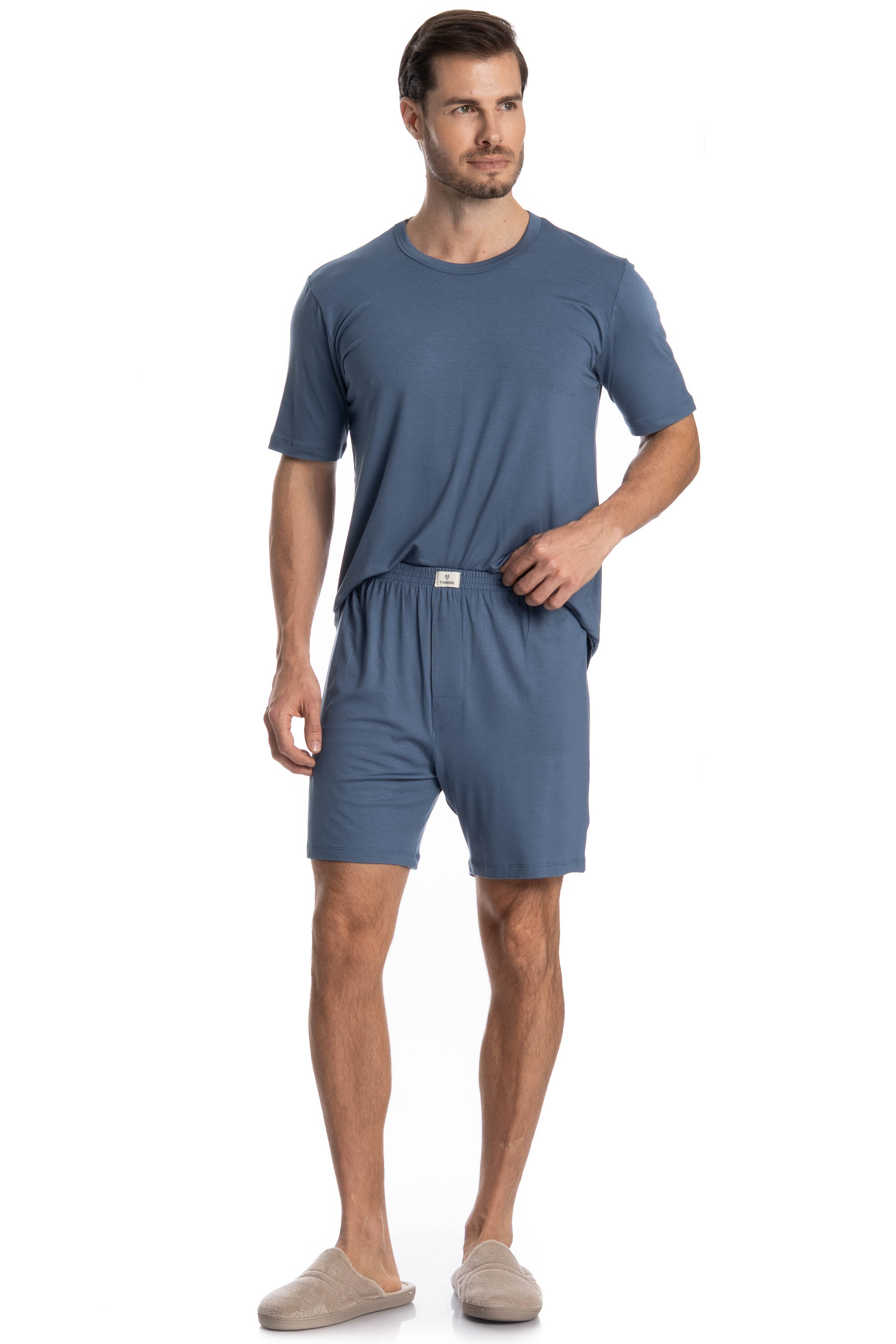 Pijama Masculino Curto Francisco - Imagem 3 - Mobile