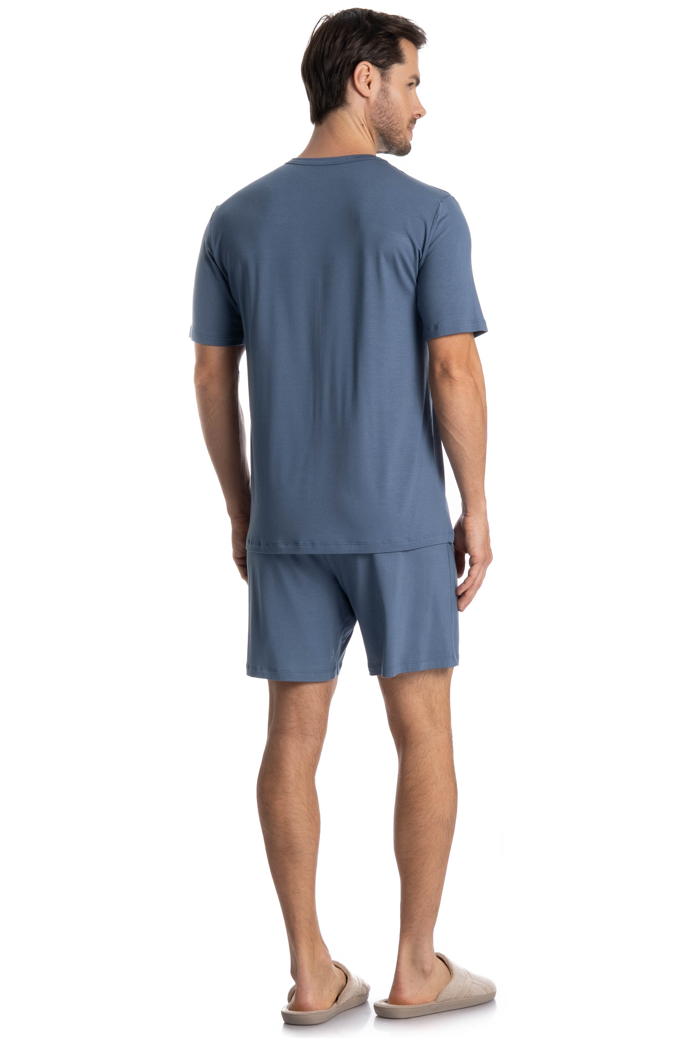 Pijama Masculino Curto Francisco - Imagem 4 - Mobile