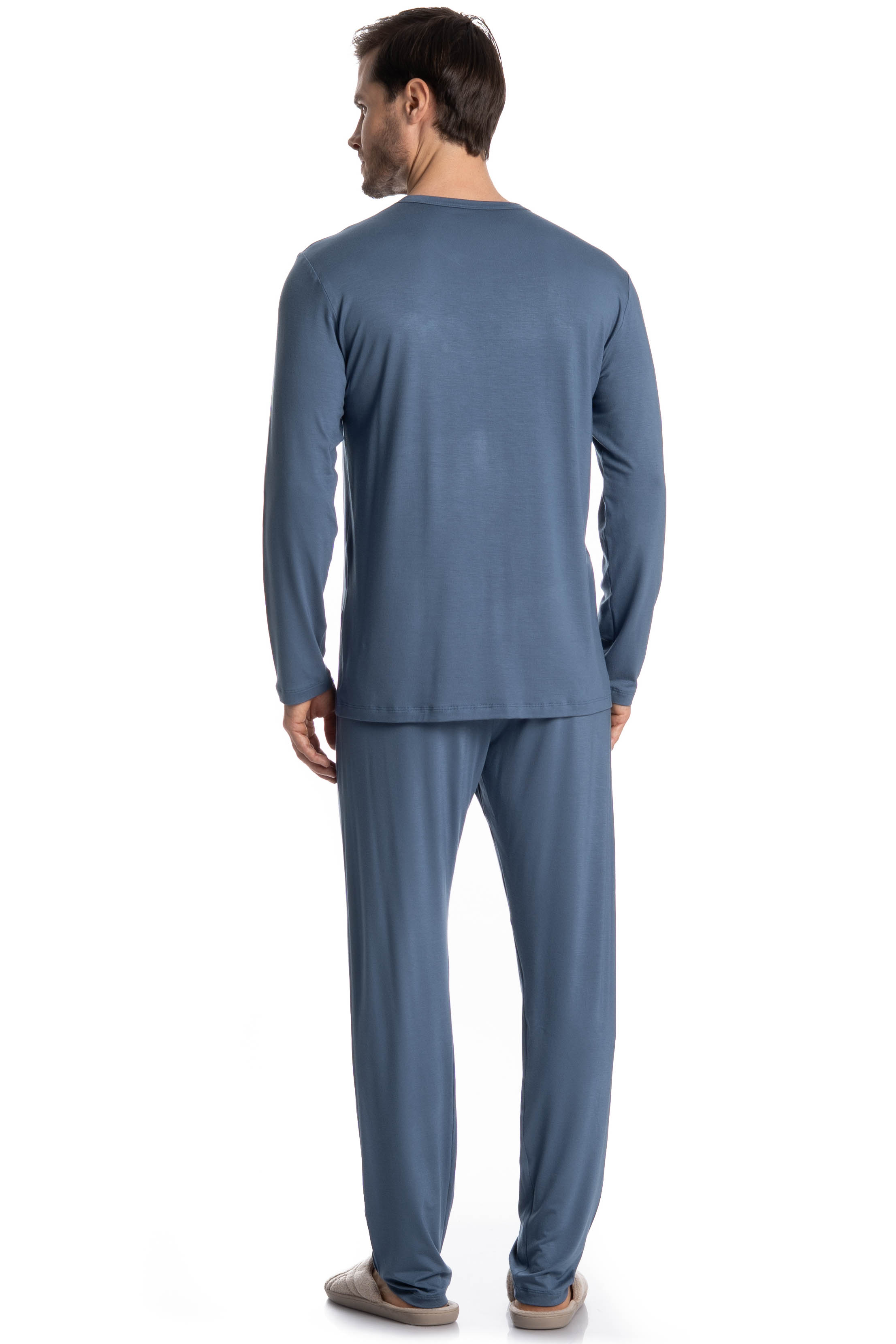 Pijama Masculino Longo Francisco - Imagem 2 - Mobile