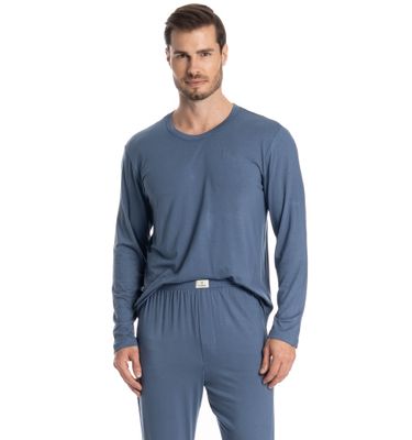 Pijama Masculino Longo Francisco - Imagem 3 - Mobile