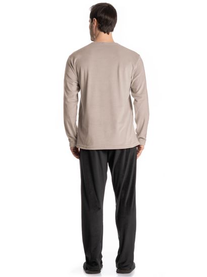 Pijama Masculino Longo Velvet Diogo - Imagem 2 - Desktop