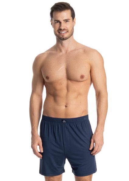 Boxer Masculina Visco Tombini Azul-marinho - Imagem 1