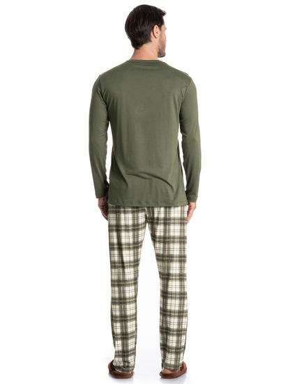 Pijama Masculino Longo Chess - Imagem 2 - Desktop