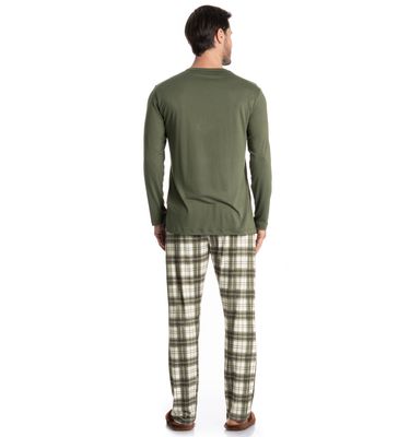 Pijama Masculino Longo Chess - Imagem 2 - Mobile