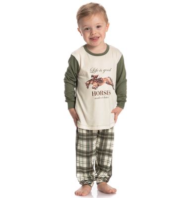 Pijama Infantil Longo Unissex Chess - Imagem 5 - Mobile