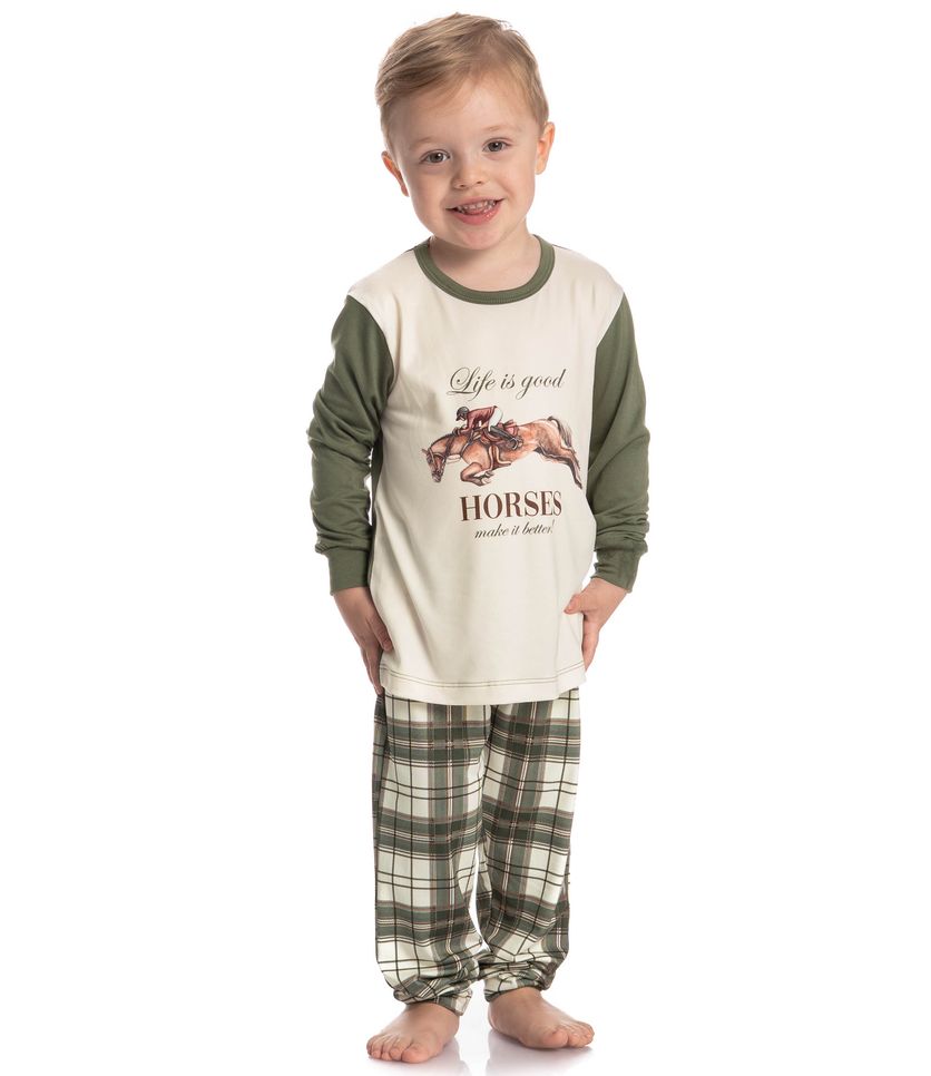 Pijama Infantil Longo Unissex Chess - Imagem 5 - Desktop