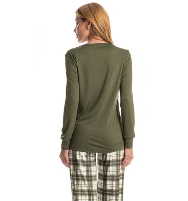 Pijama Feminino Longo Chess - Imagem 4 - Mobile