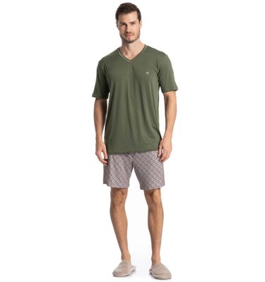 Pijama Masculino Curto Thomas - Imagem 3 - Mobile