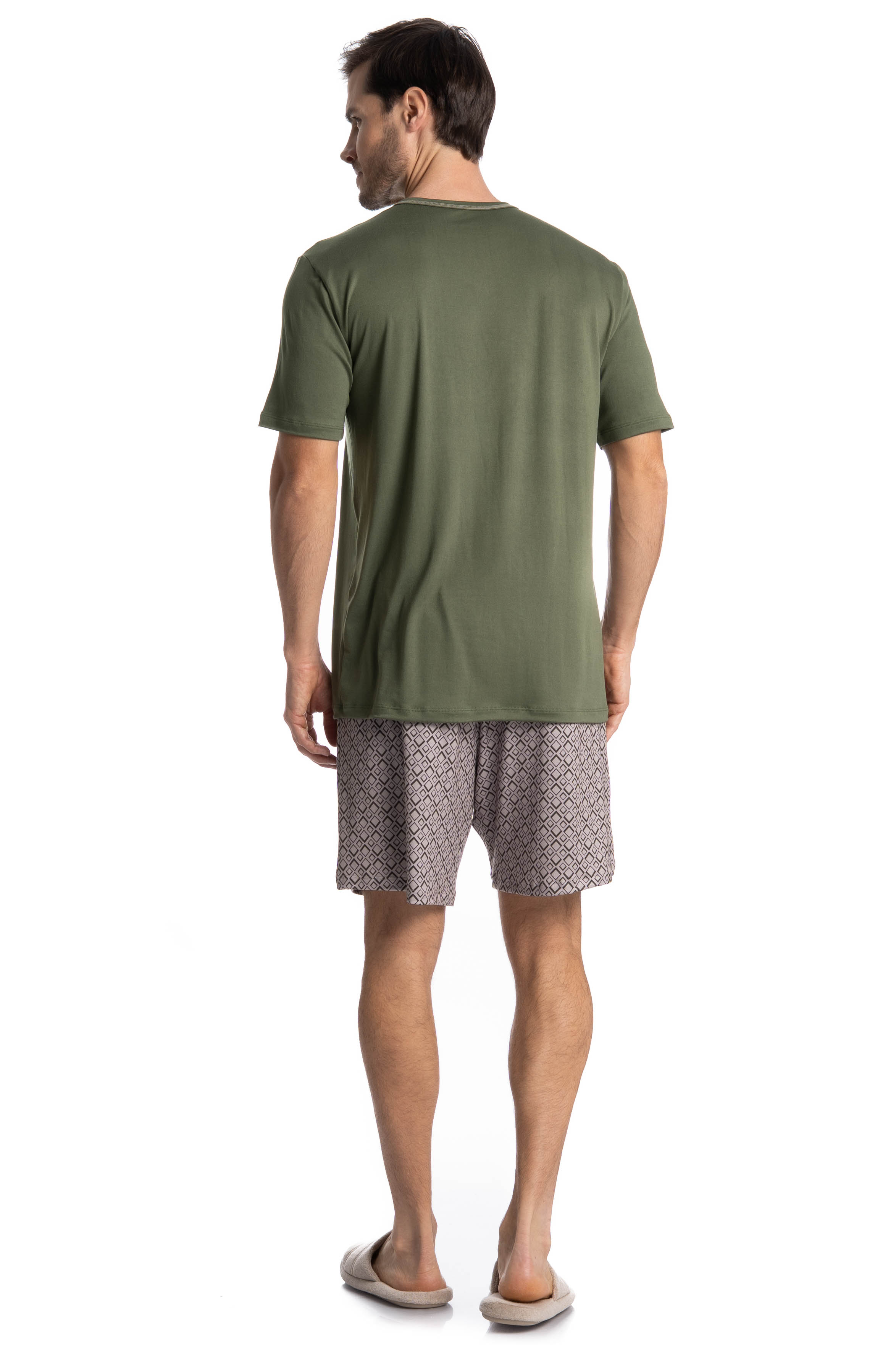 Pijama Masculino Curto Thomas - Imagem 4 - Mobile